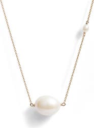 Poppy Finch Baroque Cultured Pearl Pendant Necklace