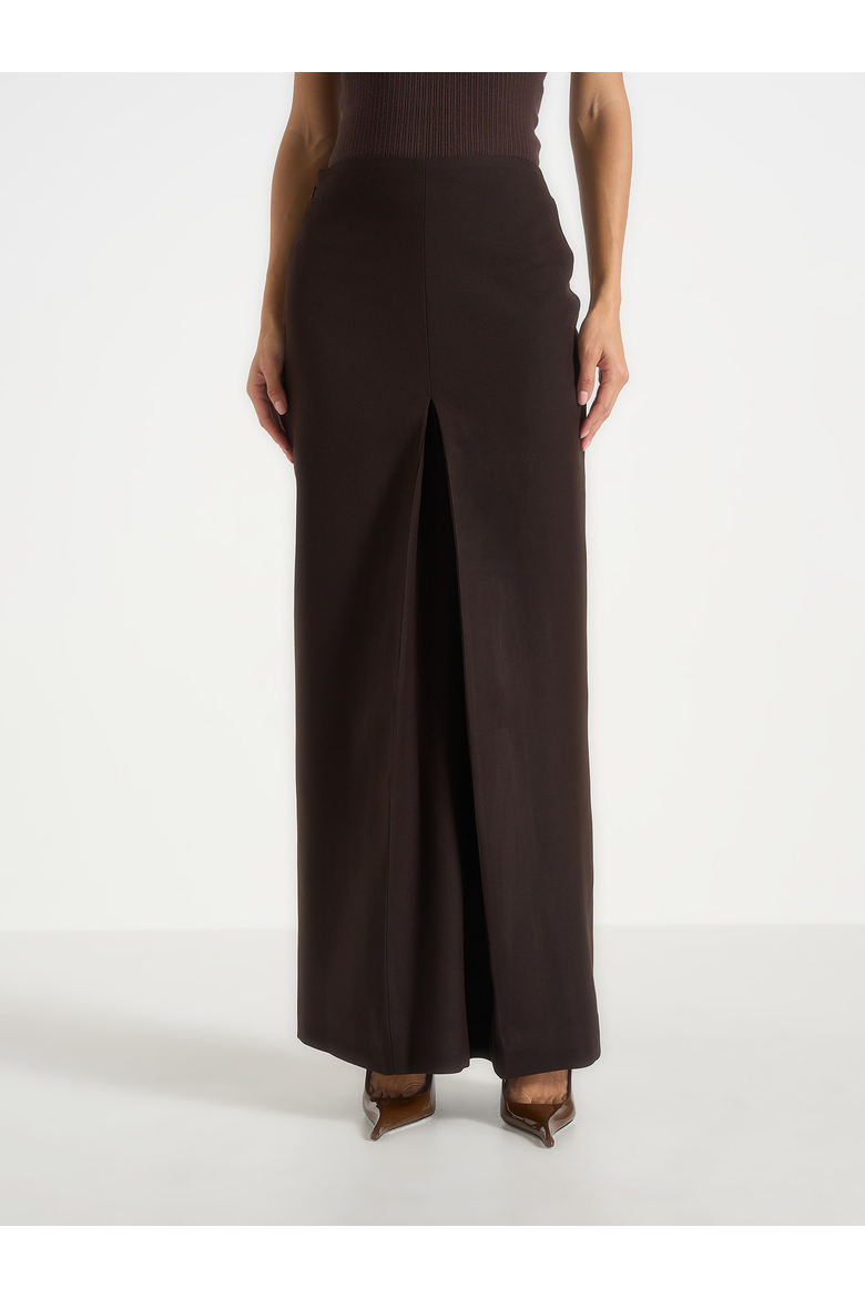 Regine Maxi Skirt, Alternate, color, Brown