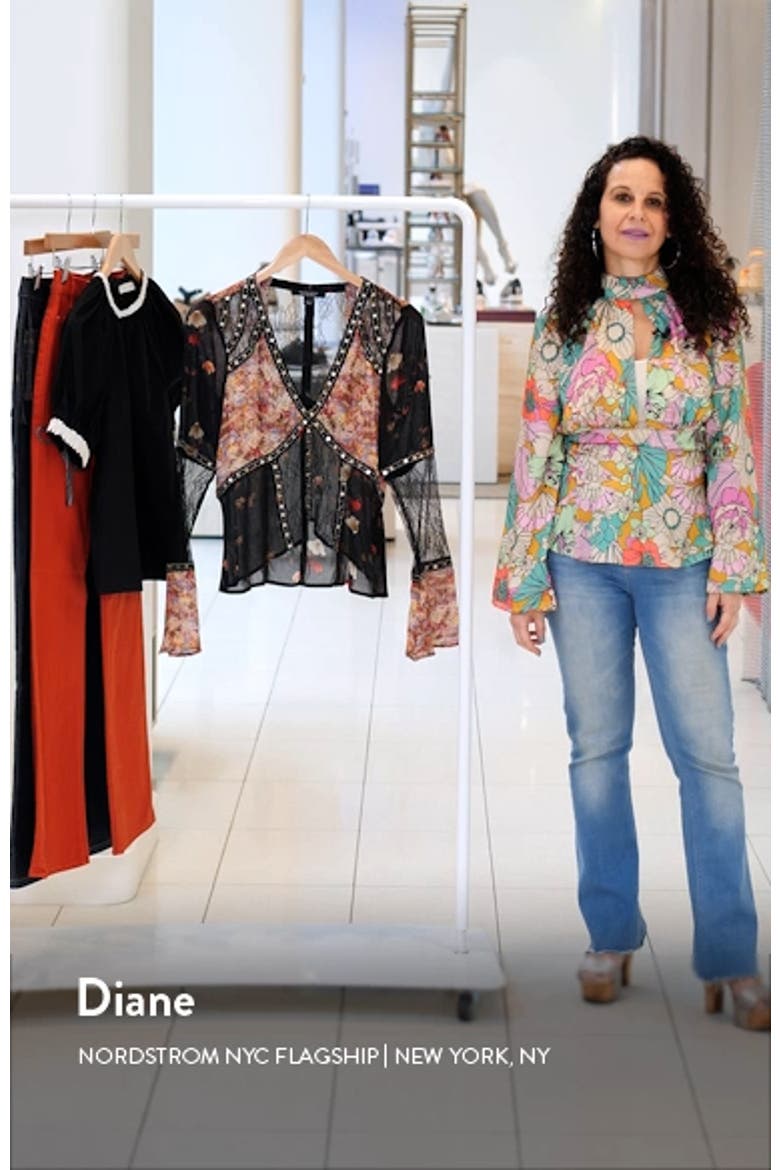 Florence Kora Mixed Media Long Sleeve Top video