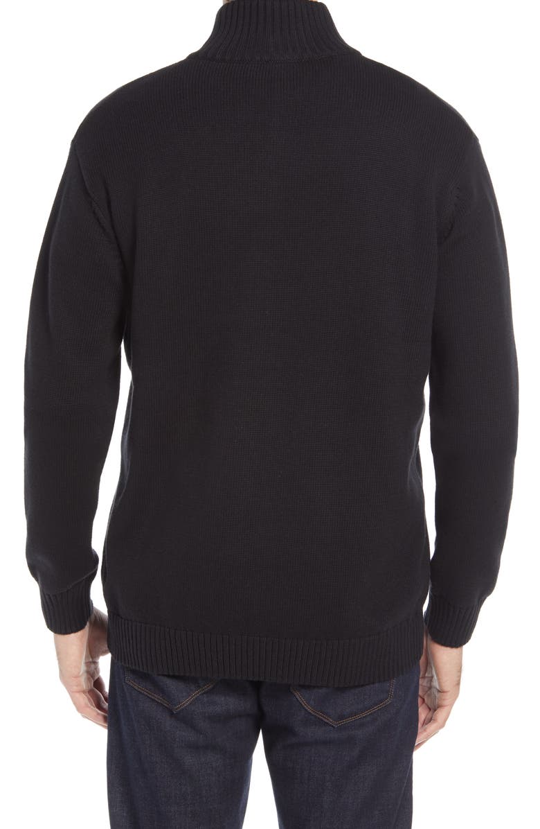 Rodd
Gunn Merrick Bay Quarter Zip Sweater, Alternate, color, Coal