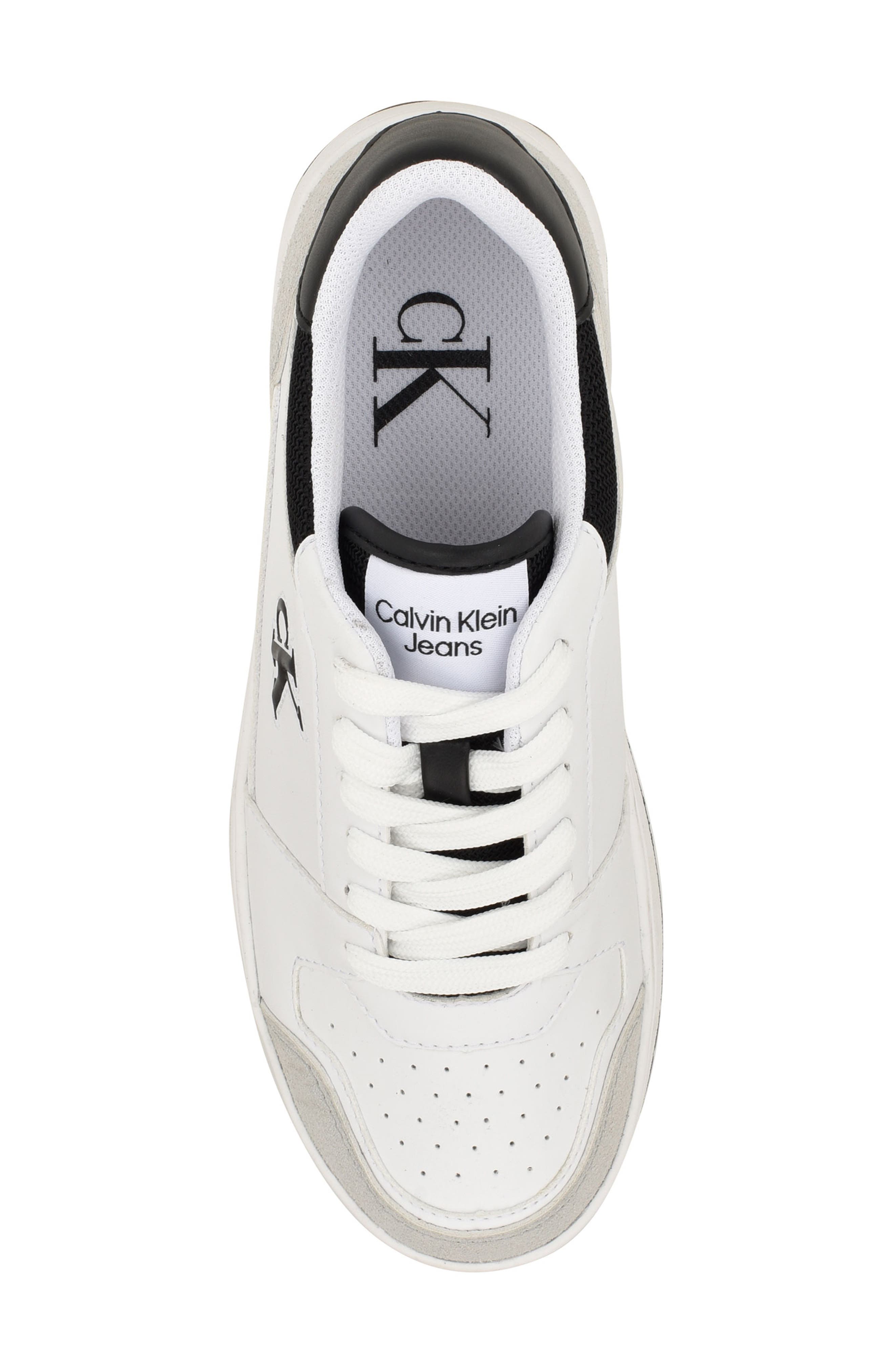 Calvin Klein Hania Low Top Sneaker, Alternate, color, White