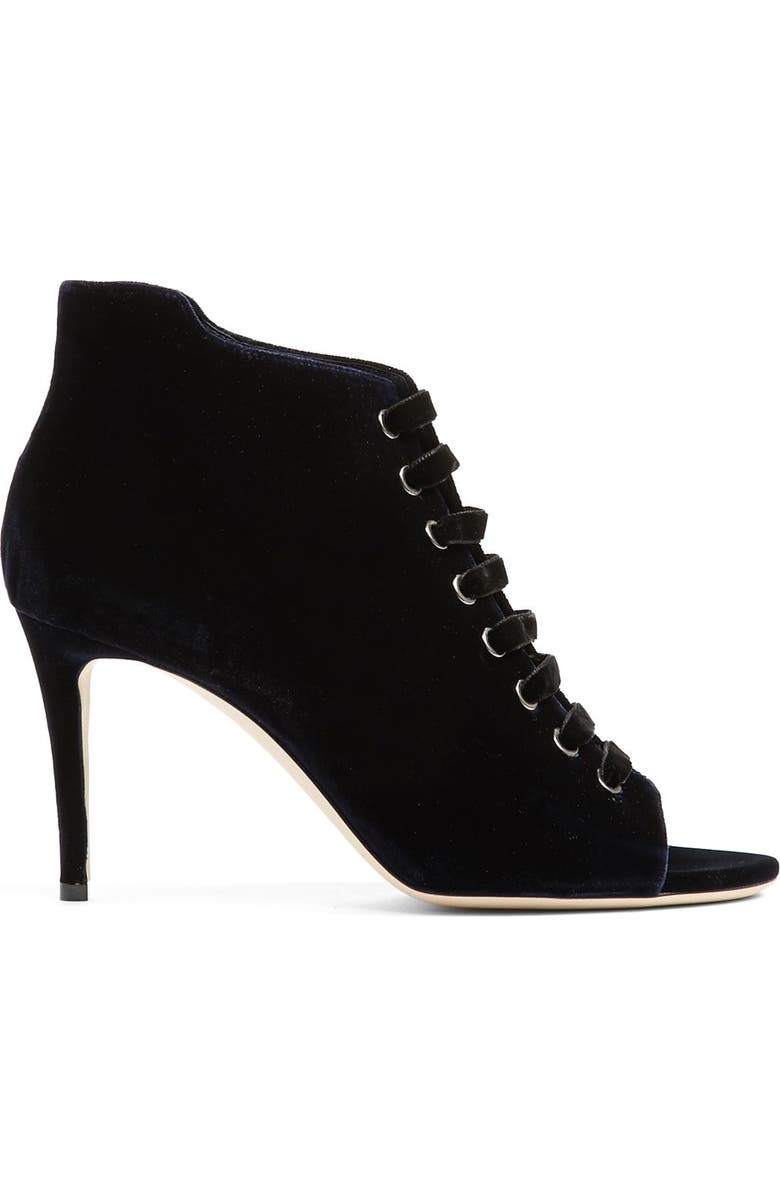 Jimmy Choo 'Mavy' Lace-Up Peep Toe Bootie, Alternate, color,