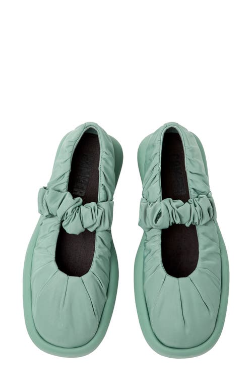 Camper Onda Mary Jane Flat In Medium Green