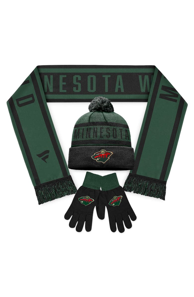FANATICS Unisex Fanatics Branded Minnesota Wild Winter Essentials Combo Set, Main, color, 