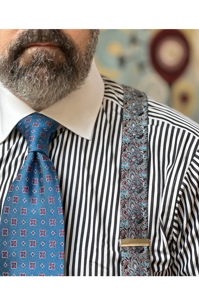 Trafalgar Enzo Exploded Floral Silk Button End Suspenders, Alternate, color, Multiple Colors