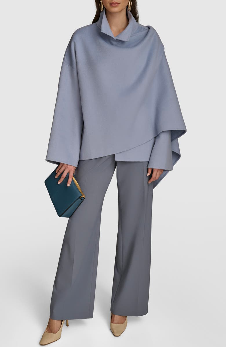 Donna Karan New York Wool Blend Cape Wrap, Alternate, color, 