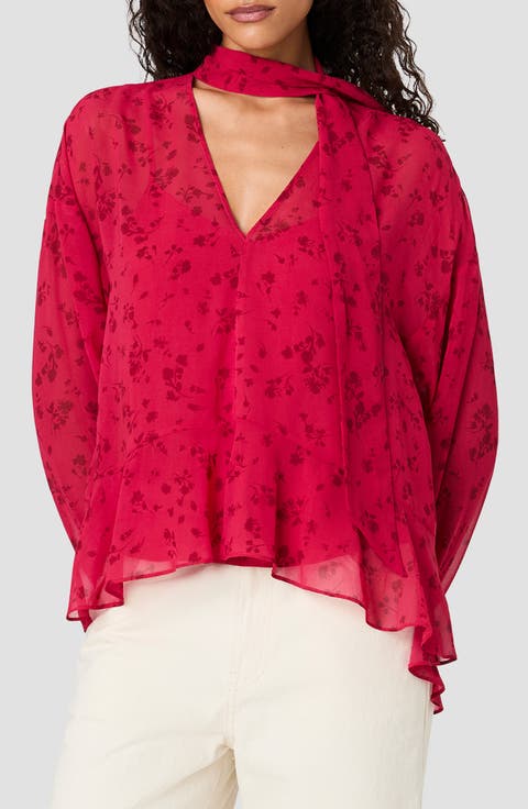 Marina Floral Chiffon Top