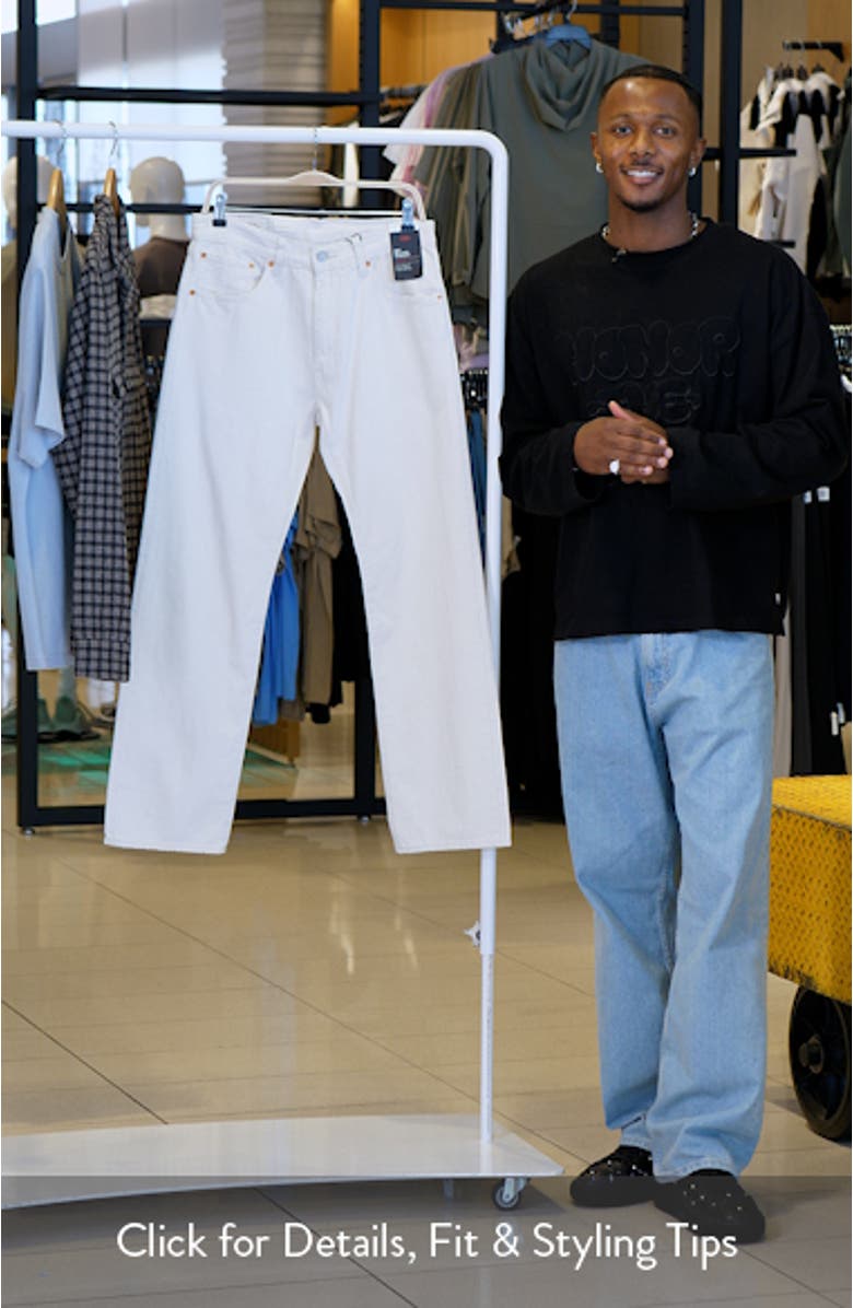 555<sup>™</sup> Relaxed Straight Leg Cotton & Linen Jeans, sales video thumbnail