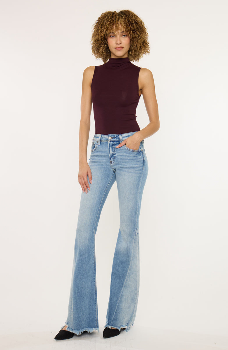 KanCan Rosecrans Mid Rise Flare Jeans, Alternate, color, Medium Wash