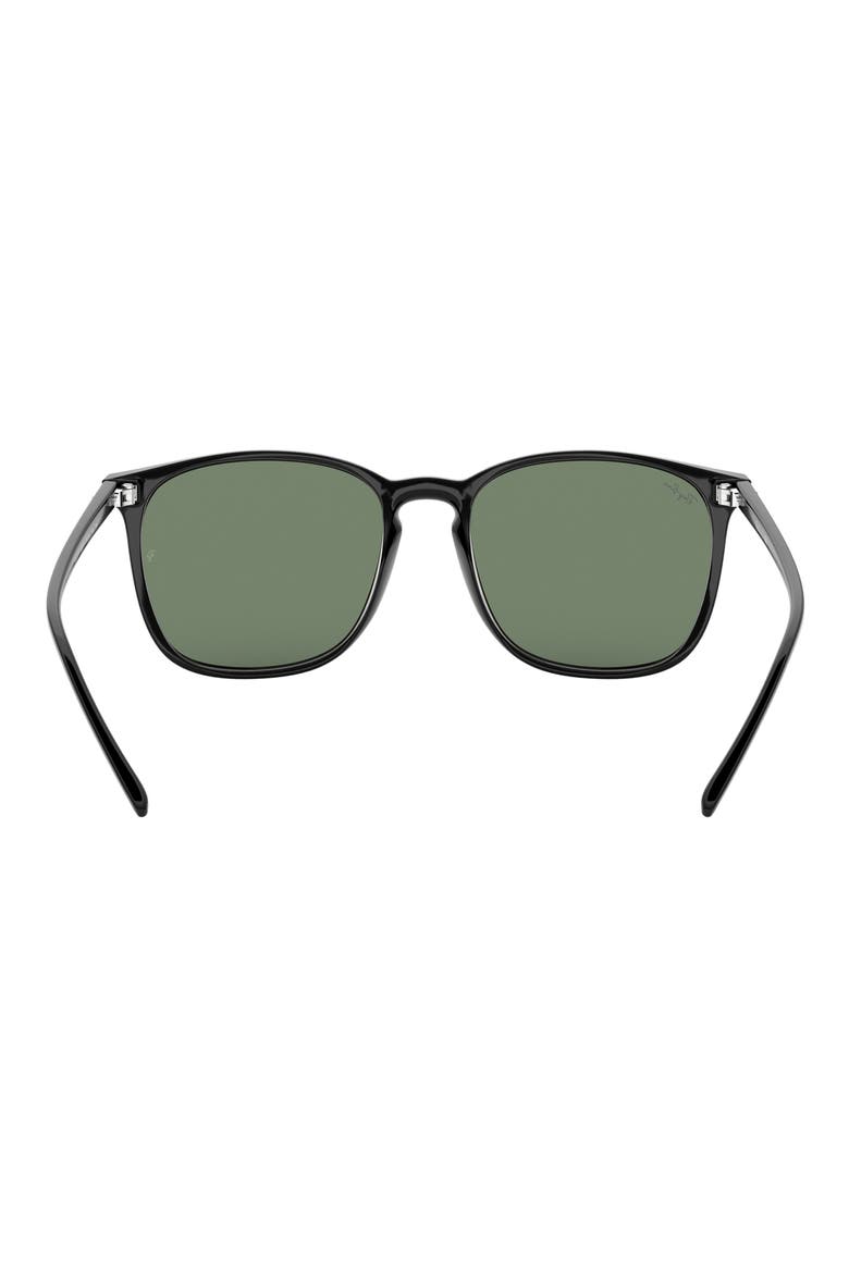 55mm Square Sunglasses, Alternate, color, GREEN