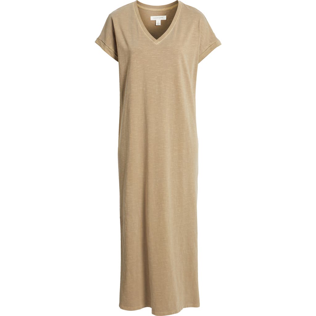 Shop Treasure & Bond Cotton V-neck Maxi Dress
