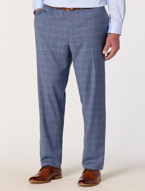 Big & Tall Glen Plaid Suit Pants