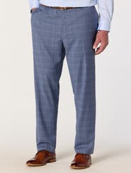 Michael Kors Big & Tall Glen Plaid Suit Pants