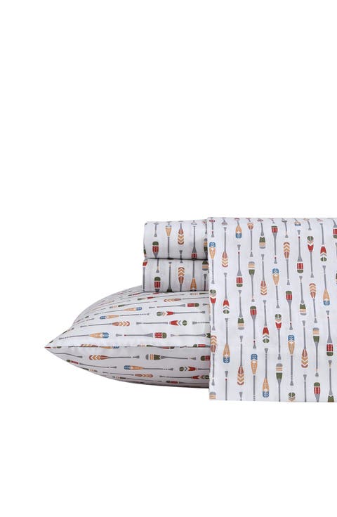 Canoe Lake Paddle 200 Thread Count Sheet Set