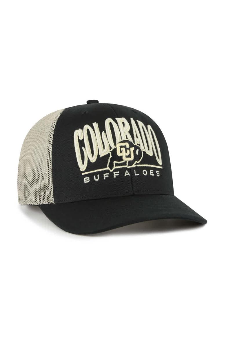 Men's '47 Black Colorado Buffaloes Arid Adjustable Trucker Hat, Alternate, color, Black