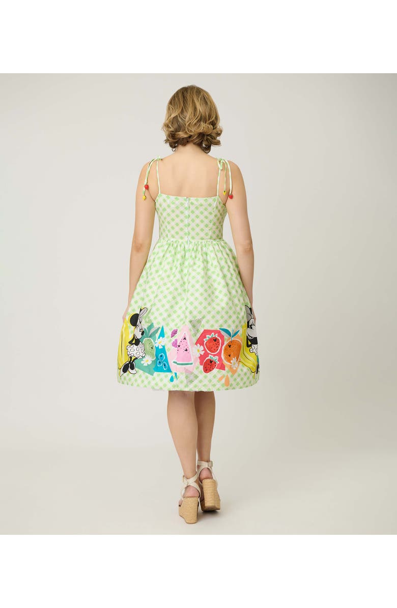 Unique Vintage 1950s Bobbie Swing Dress, Alternate, color, Green Gingham