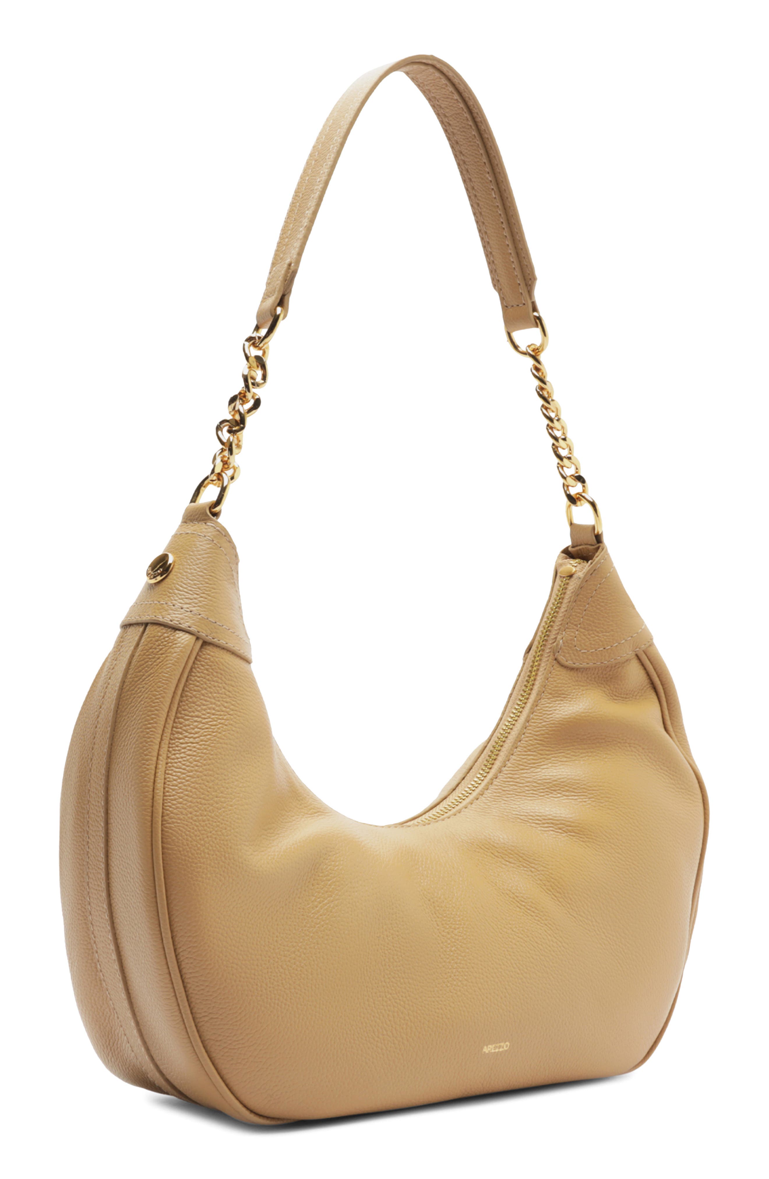 Arezzo Large Elena Leather Hobo, Alternate, color, 