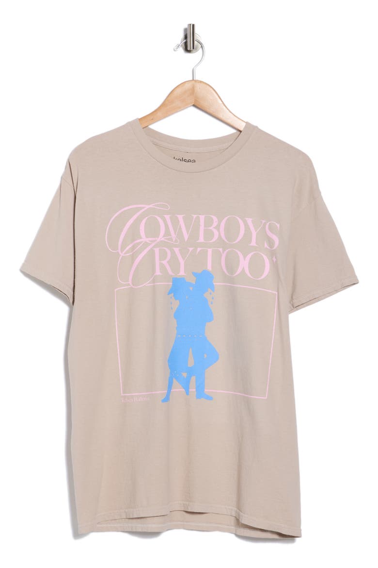 Kelsea Ballerini Print Crew T-Shirt, Alternate, color, KHAKI