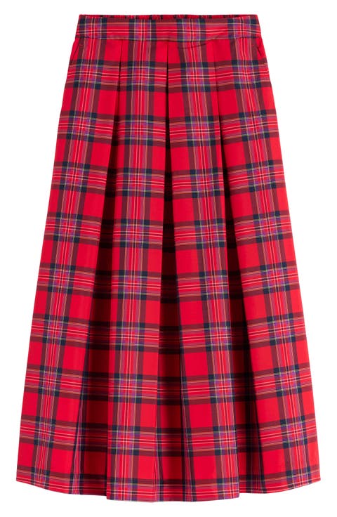Verity Tartan Midi Skirt