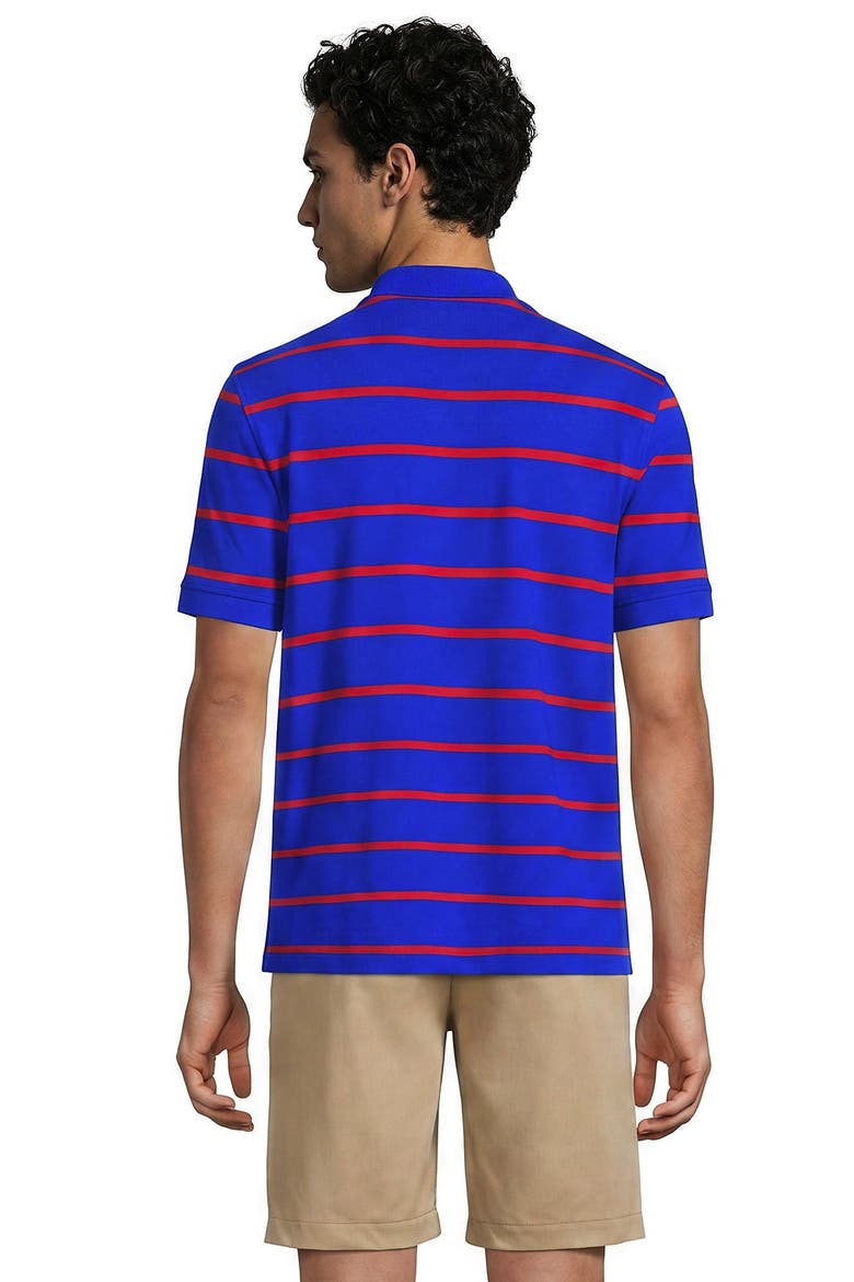 Short Sleeve Performance Mesh Pique Polo, Alternate, color, Vibrant Lapis/Red Stripe