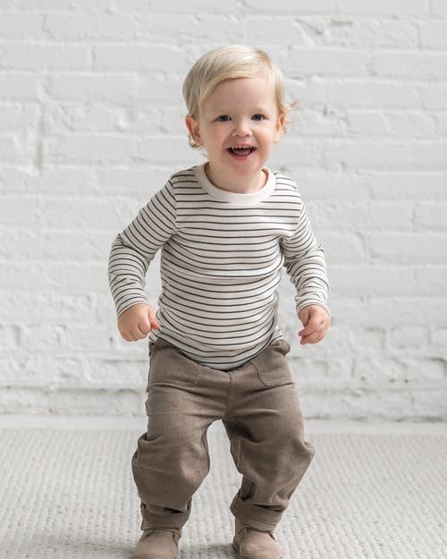 Kendi Rory Ribbed Long Sleeve Top In Neutral