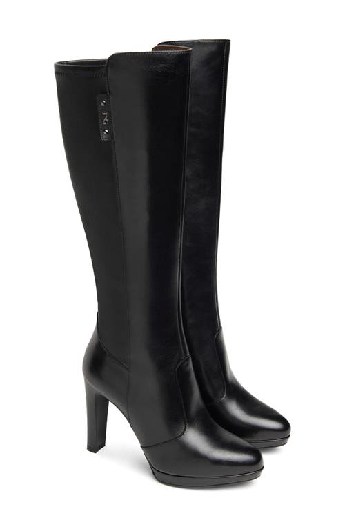 Nerogiardini Stretch Tall Boot In Animal Print