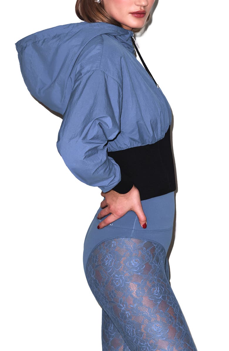 Fleur Du Mal Warm Up Jacket, Alternate, color, Storm Blue