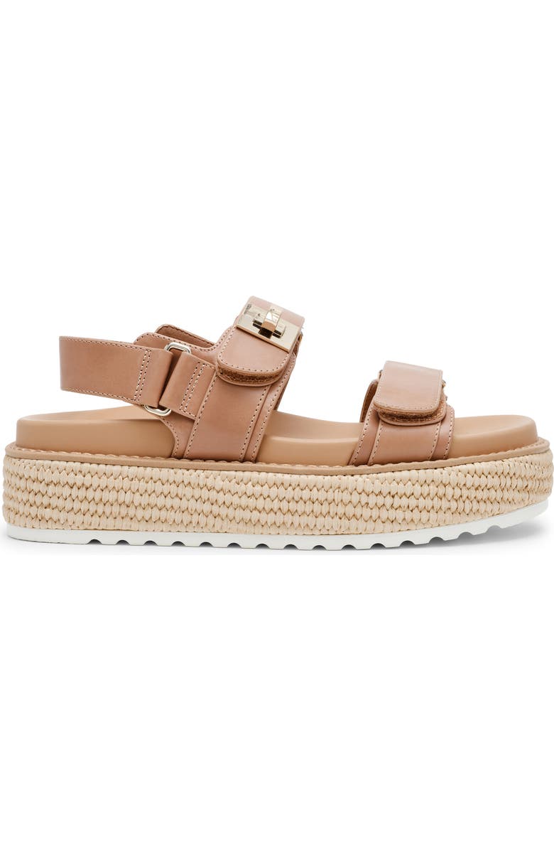 Steve Madden Bigmona Raffia Platform Sandal, Alternate, color, Natural