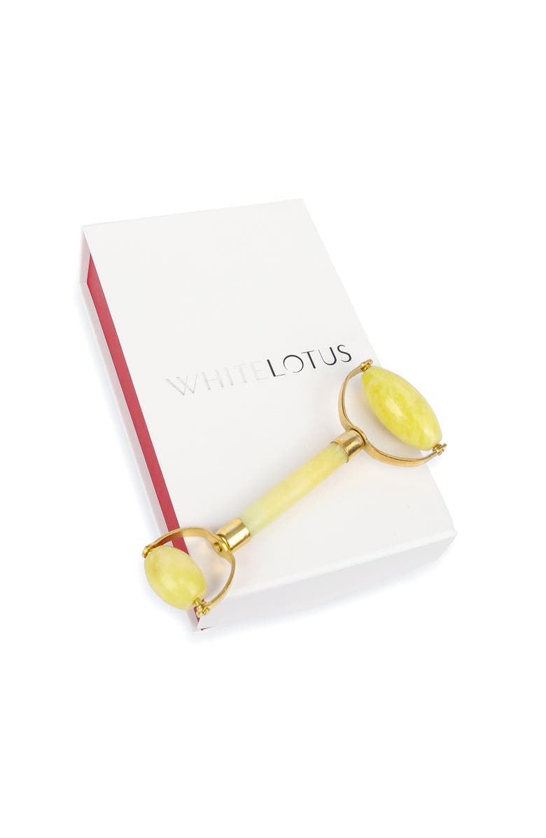 White Lotus Beauty Premium Double Jade Roller, Alternate, color, Green
