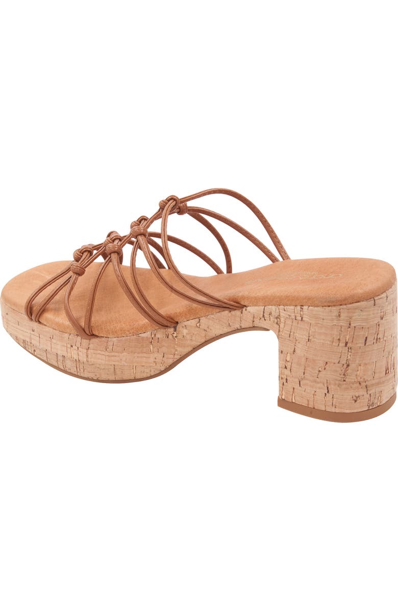 André Assous Camryn Platform Slide Sandal, Alternate, color, Cuero