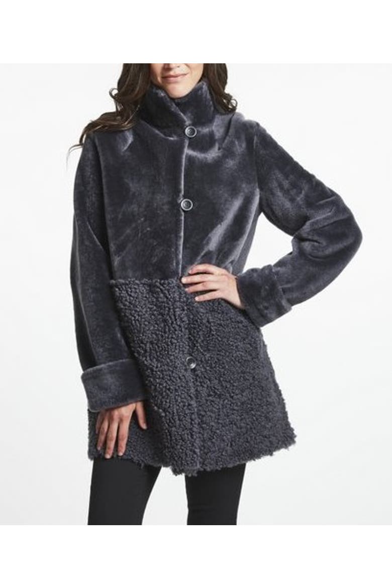 Spanish Merino Shearling Jacket, Main, color, Granite