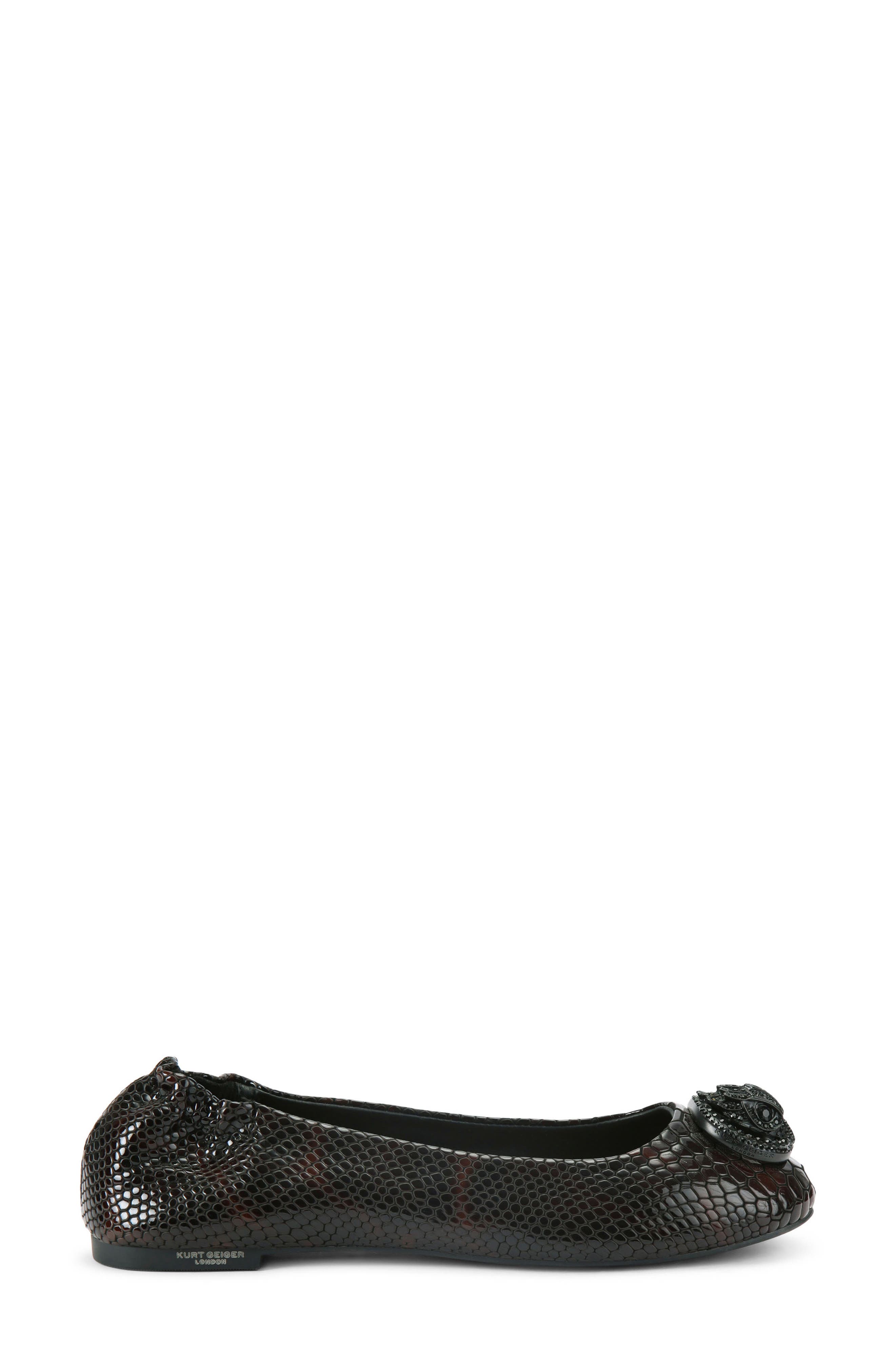 Kurt Geiger London Chelsea Ballerina Flat, Main, color, Charcoal