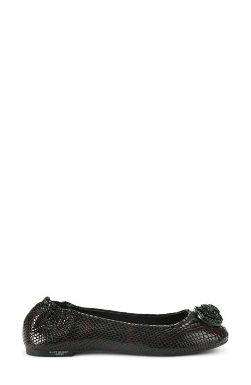 Kurt Geiger London Chelsea Ballerina Flat In Black
