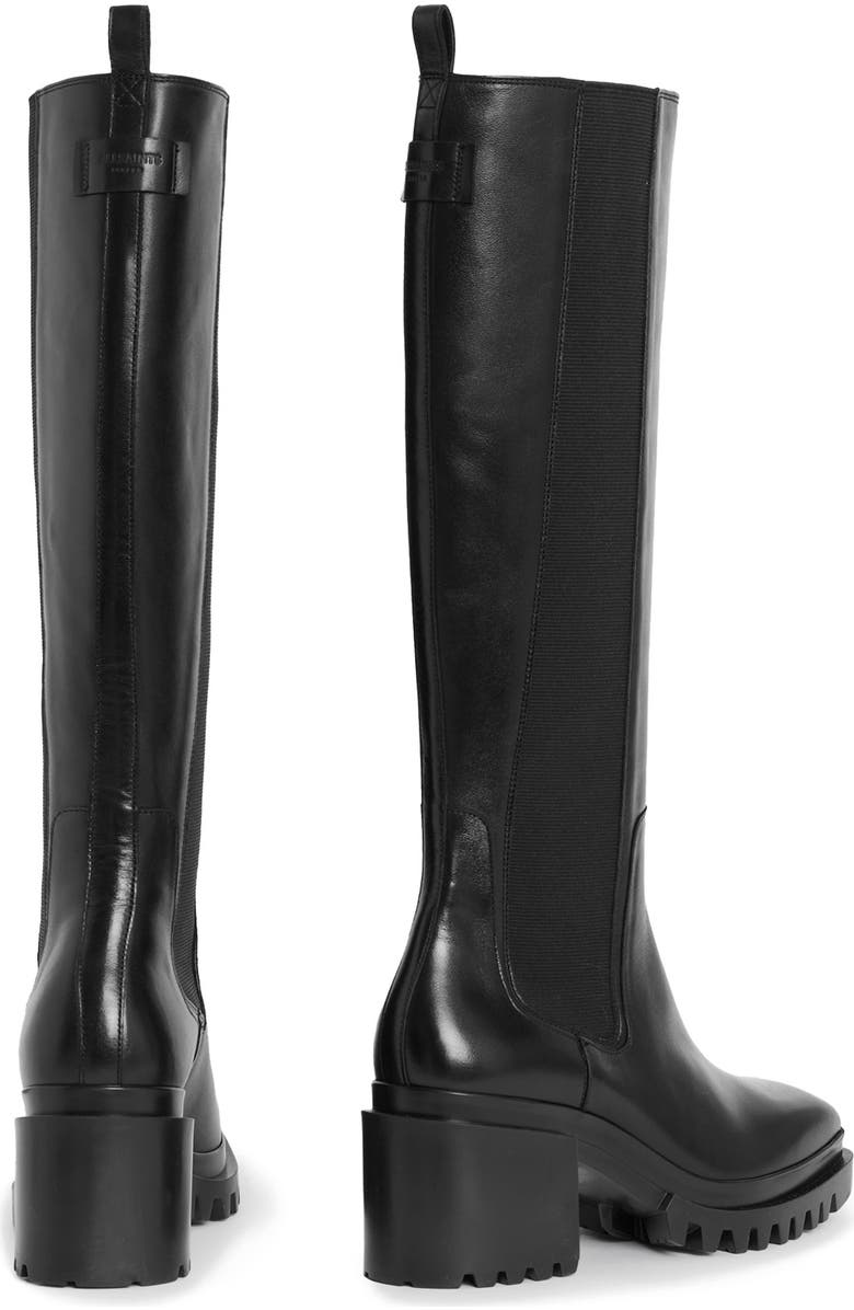 AllSaints Natalia Lug Sole Knee High Boot, Alternate, color,