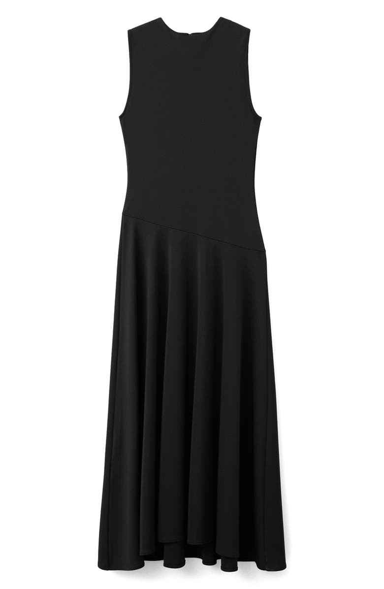 MANGO Sleeveless Maxi Dress, Alternate, color, Black