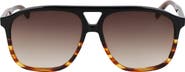 Longchamp Heritage 58mm Gradient Aviator Sunglasses