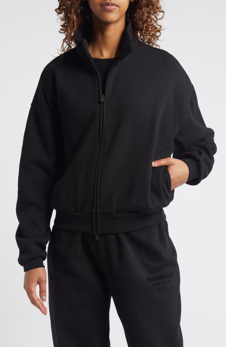 Fear of God Essentials Cotton Blend Zip-Up Jacket, Alternate, color, 