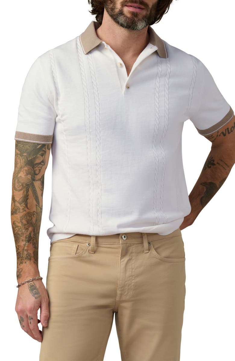 Joe's Cotton Blend Tennis Polo, Main, color, White