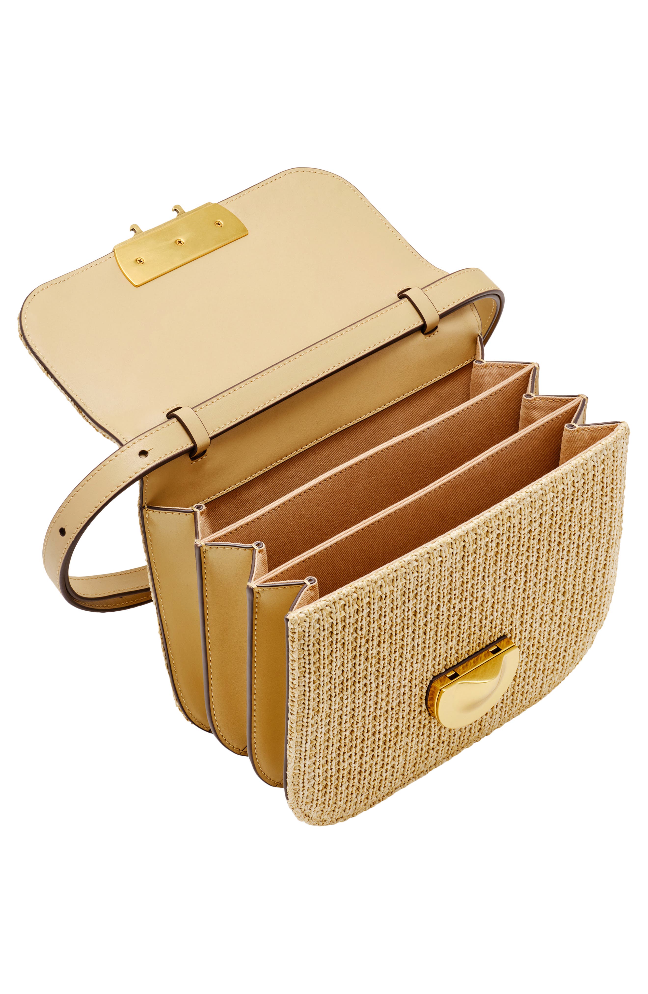 Cult Gaia Tazia Shoulder Bag, Alternate, color, Natural