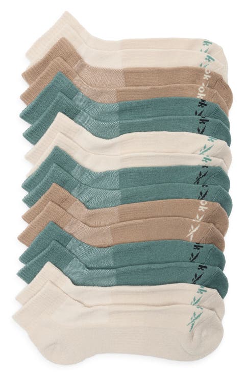 Assorted 8-Pack Terry Quarter Length Socks