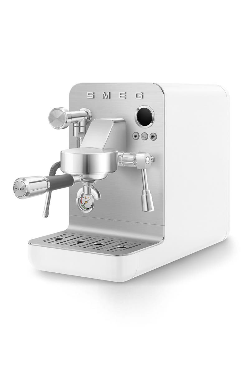 Semi-Professional Espresso Coffee Machine, Alternate, color, MATTE WHITE