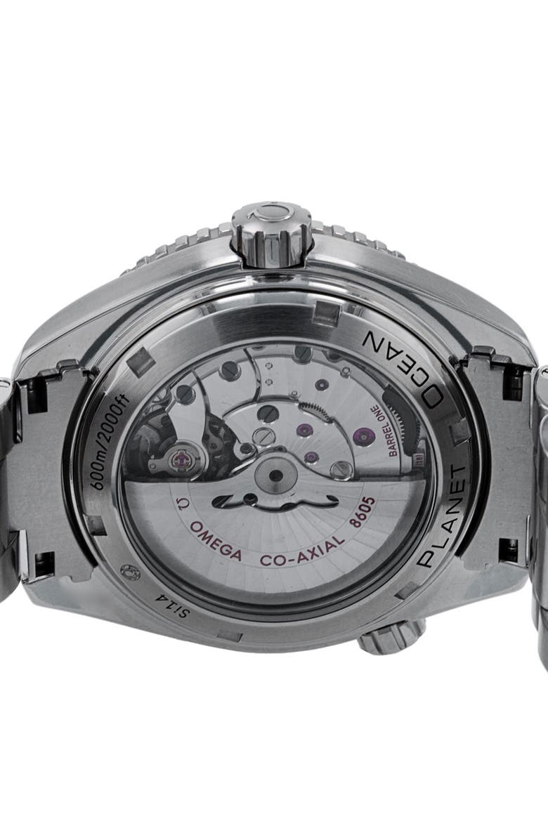 Watchfinder & Co. Omega Preowned 2020 Planet Ocean Bracelet Watch, 44mm, Alternate, color,