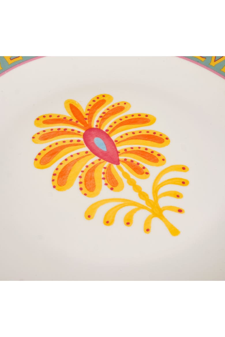 Porcelain Fruit Cake Plate 2 Pcs Set, Alternate, color, White