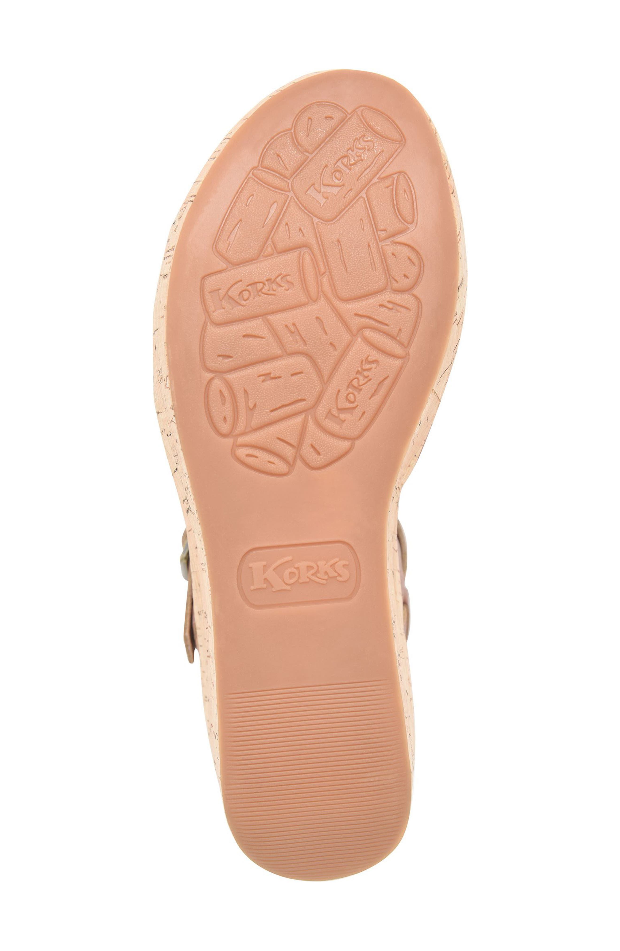 KORKS Denica Wedge Sandal, Alternate, color, Tan