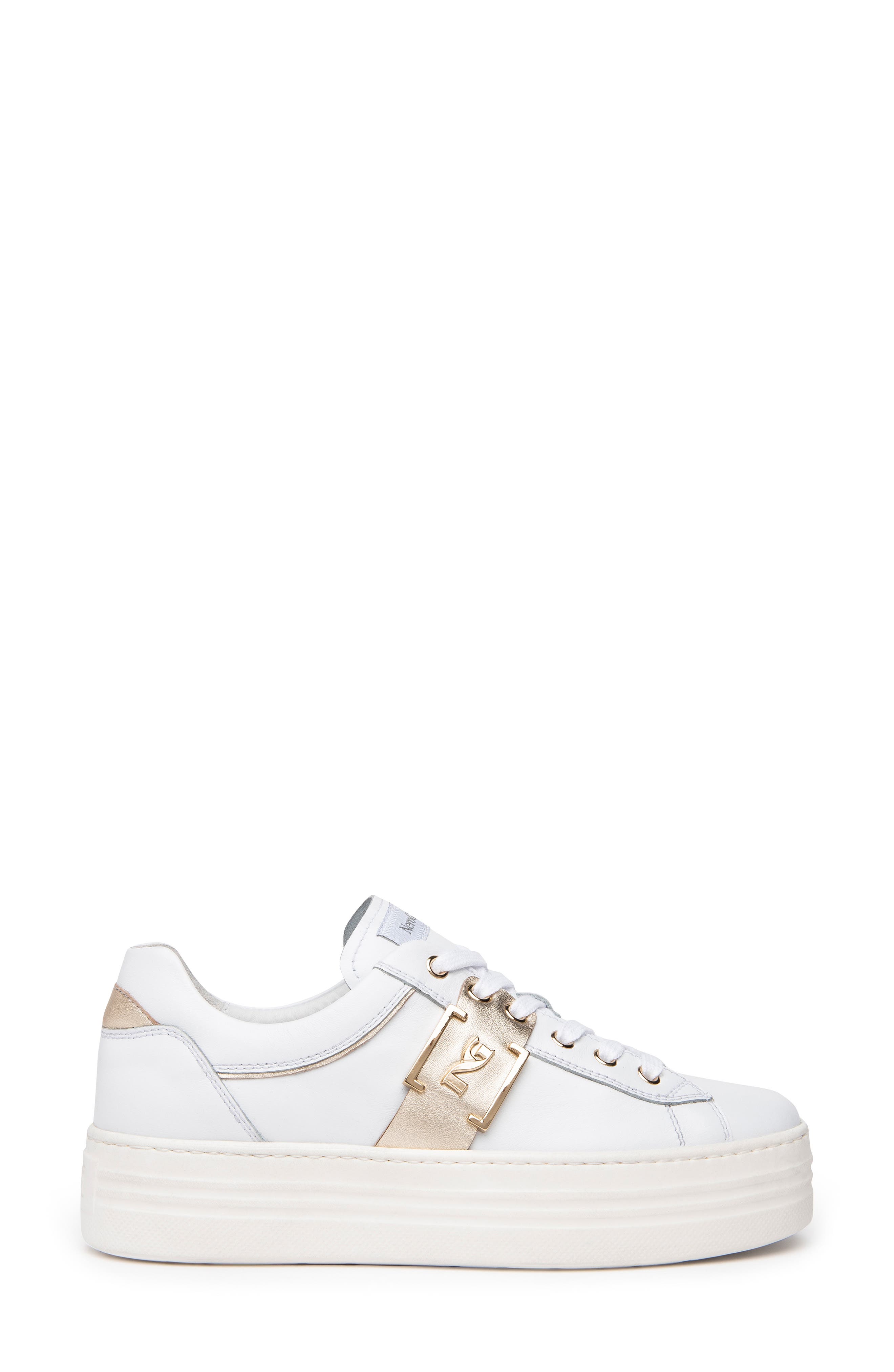 NeroGiardini Logo Plate Platform Sneaker, Alternate, color, 