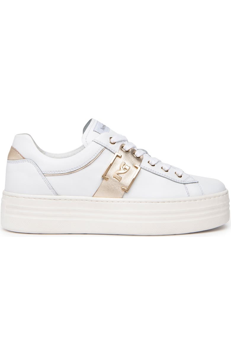 NeroGiardini Logo Plate Platform Sneaker, Alternate, color,