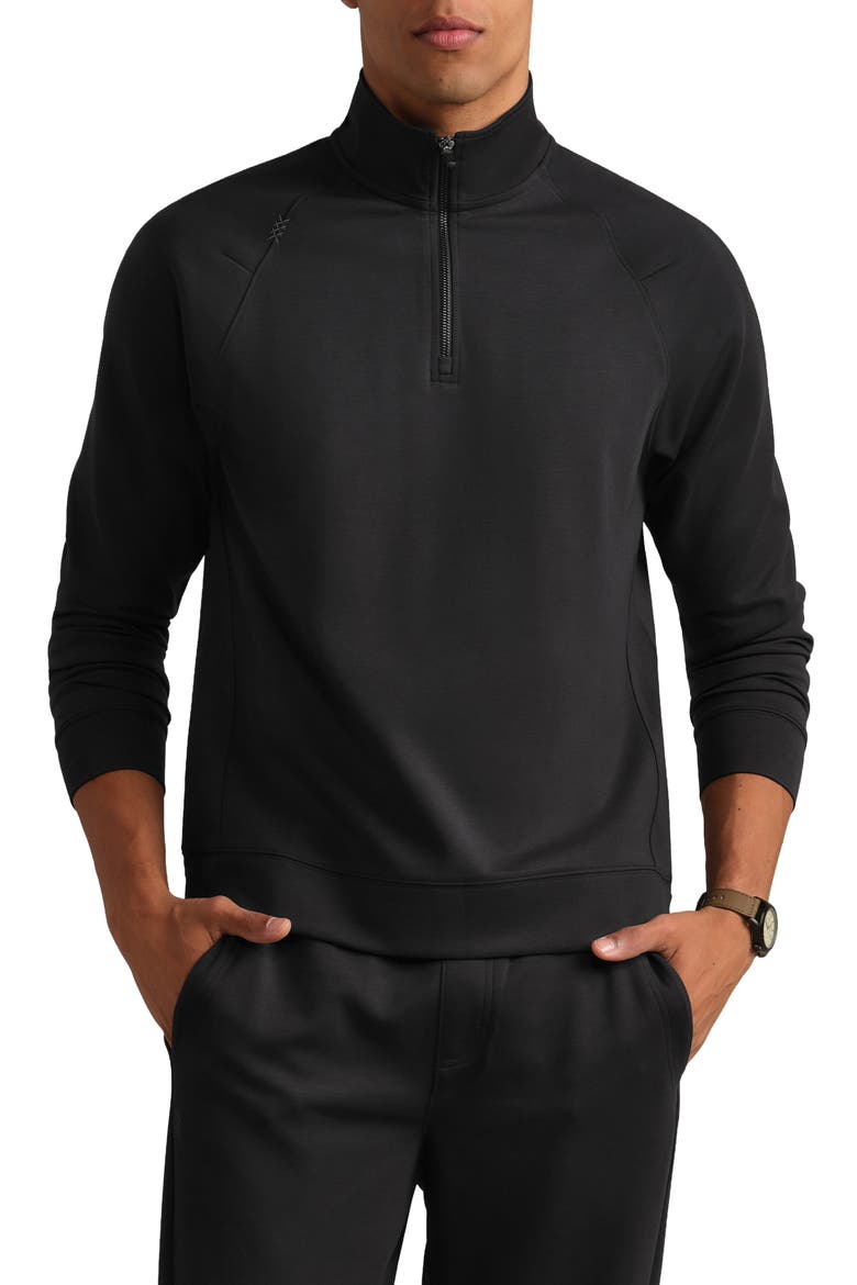 Dreamstate Quarter Zip Pullover, Main, color, PURE BLACK