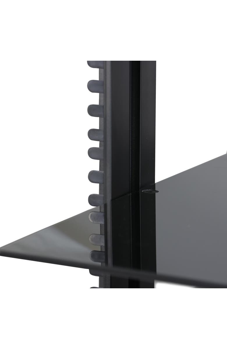 Megamounts Tempered Glass Double Shelf Single Stud Wall Mount, Alternate, color, 