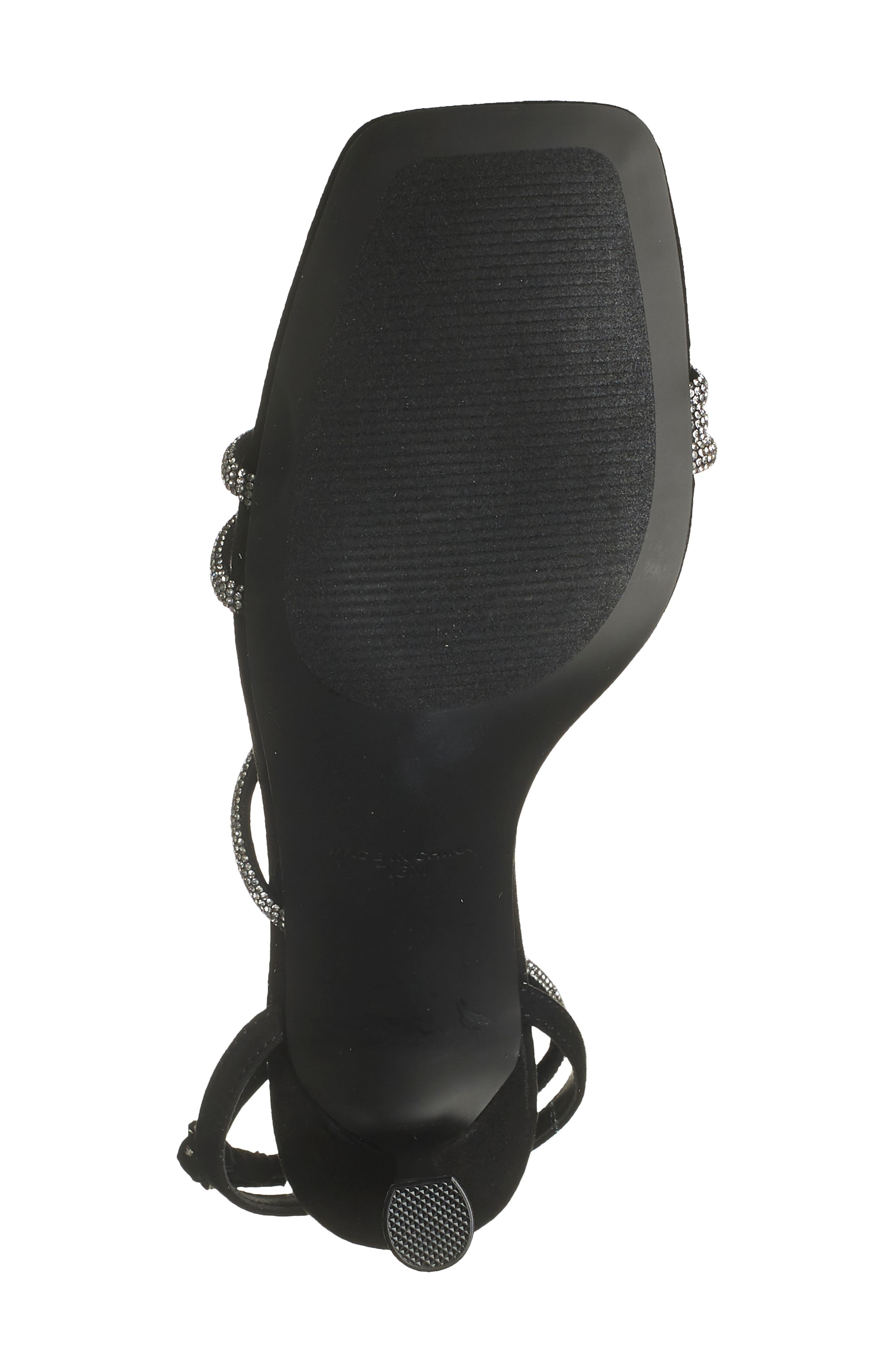 Steve Madden Meggie Crystal Ankle Strap Sandal, Alternate, color, 