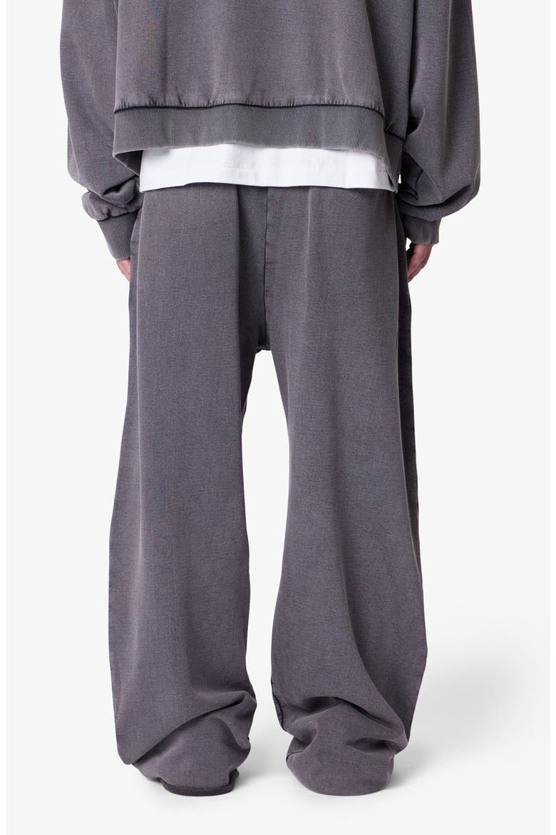 Ultra Baggy Washed Cotton Fleece Sweatpants, Alternate, color, VINTAGE BLACK